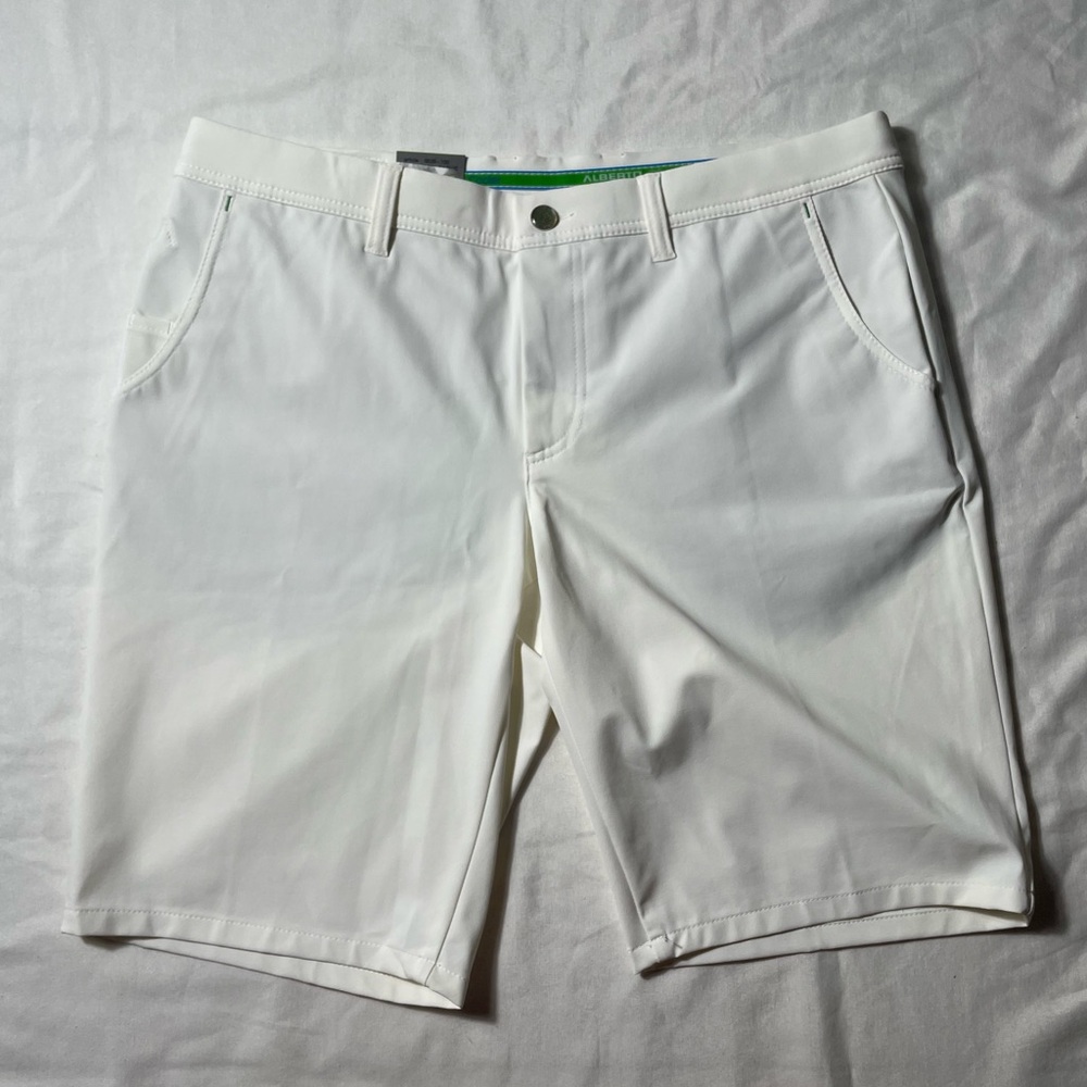 NWT Alberto Golf earnie golf 3X DRY SHORTS WHITE Mens size EU 54 US 38